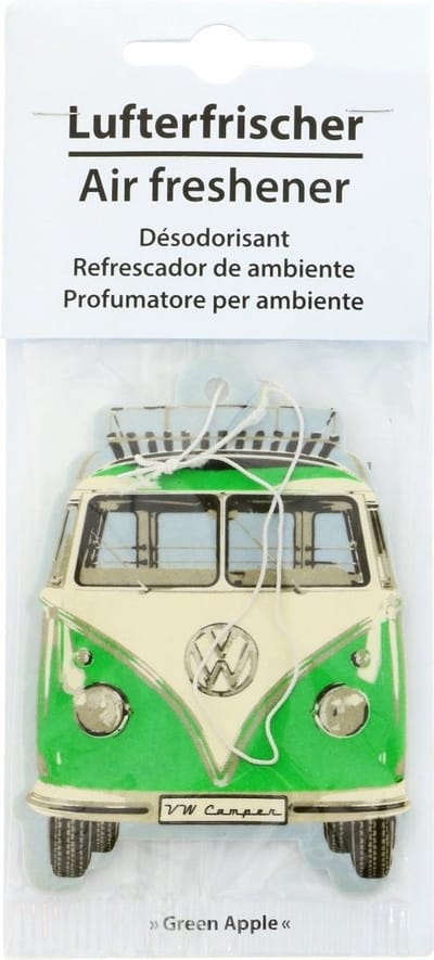 BRISA VW Collection - Volkswagen luchtverfrisser, geurverspreider, geurboom voor in de auto/auto & huis, geweldig cadeau-idee (Groene appel)