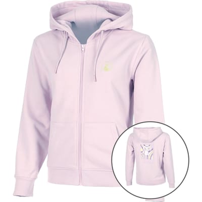 Quiet Please Mind Taped Zip Sportjas Dames-Mauve,Neongroen