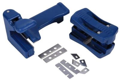 Plastic Dubbelzijdige Trimmer Bandmachine Set voor Houtbewerking - Hoofd- en Staartafwerking, Gereedschap voor Timmerman