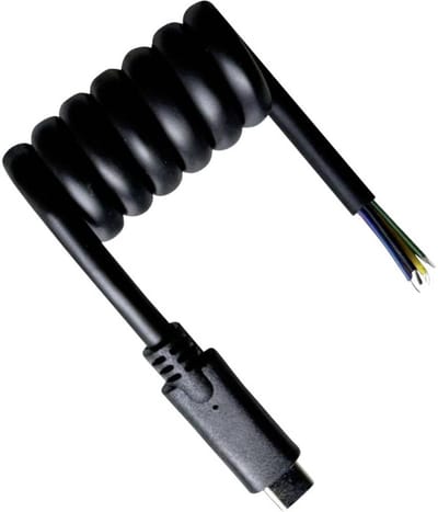 BKL Electronic USB-C-kabel Open kabeleinde, USB-C stekker 50 cm Zwart 10080174