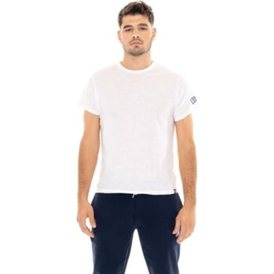 T-shirt Leone 1947 Man T-Shirt Short Sleeves Slub Small Logo