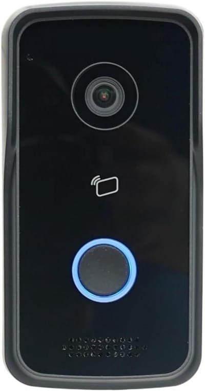 Video Deurbel - Deurtelefoon intercom - Beveiliging thuis - Inductieve kaart toegang - 135 x 70 mm - Zwart