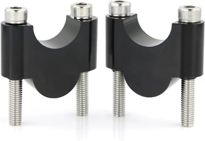 Motorfiets Stuurverhogers - Stuur Riser - Comfortabel Rijden - Trillingsdempend Ontwerp - 25.4mm - Zwart