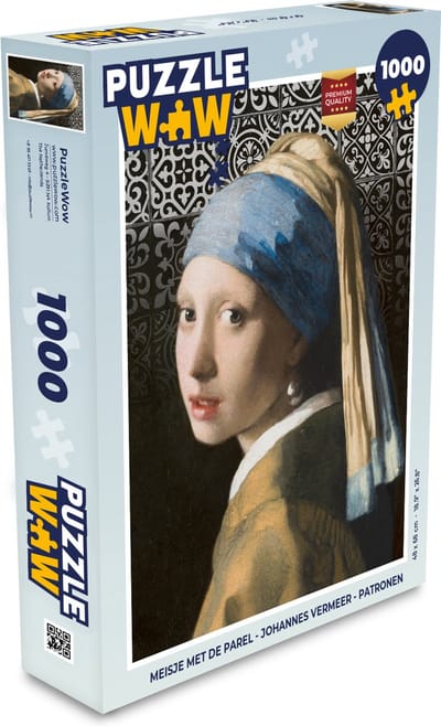 Puzzel Meisje met de parel - Johannes Vermeer - Patronen - Legpuzzel - Puzzel 1000 stukjes volwassenen