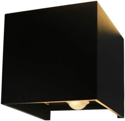 LED Wandlamp met Bewegingsensor - 7W - 3000K - IP65 - Verstelbare Lichthoek - Zwart