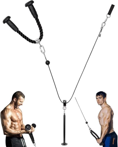 Verstelbaar Fitness Kabelsysteem voor Lat Pull en Triceps Pull - Ideaal voor Thuisgym en Krachttraining