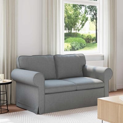 vidaXL - Bank - Lichtgrijs - 155 - x - 82 - x - 80 - cm - Stof