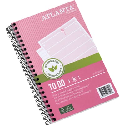 Things to do Djois Atlanta recycled papier Tropical 125x195mm 100 vel 70gr roze 2 stuks