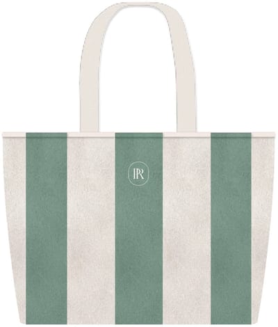 Place Réservée Classic beach bag 45x35cm eucalyptus
