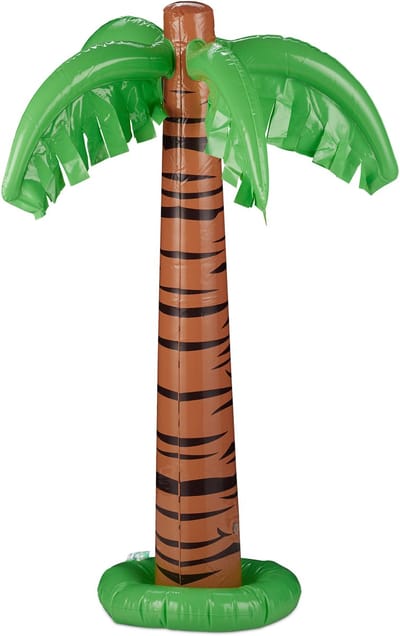 10x opblaasbare palmboom - opblaas palmboom - deco - party - zwembad speelgoed