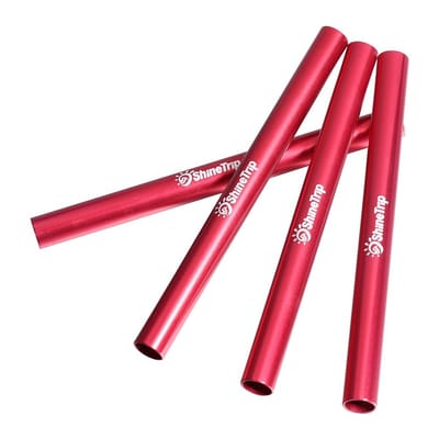 Dailygoods- Tentpole Reparatiebuis 4 Stuks - Aluminium Legering - Lichtgewicht - Duurzaam - Corrosiebestendig - Voor Diameter 7,9-8,5mm - Tentstok