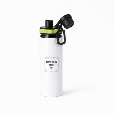 Hacebo® - meest trotse tante ooit waterfles met draaidop groen - Tante - trotse tante - verjaardagscadeau - verjaardag - cadeau - cadeautje voor tante - tante artikelen - kado - geschenk - gift - water fles - 850ML