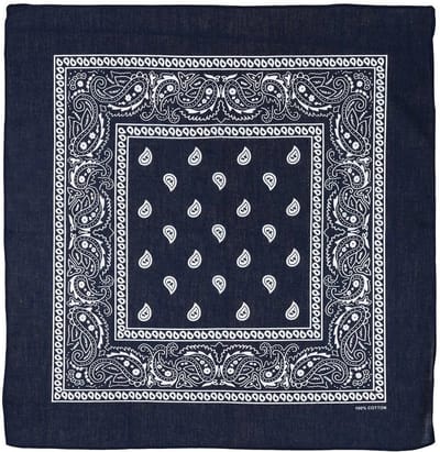 Bandana - 55 x 55 cm - Blauw - 100% Katoen