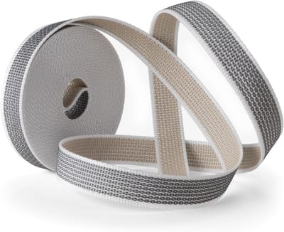 Roller Shutter Belt - Replacement Cable - Window Control - UV Resistant Wear - 22mm x 6m - Beige Grey