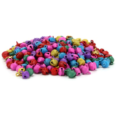 300 stuks Kleine Belletjes DIY Mini Kleine IJzeren Jingle Bells met Gat voor Knutselen Sieraden Festival Verjaardag veelkleurig