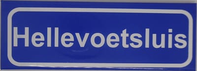 Souv© - magneet plaatsnaambord Hellevoetsluis
