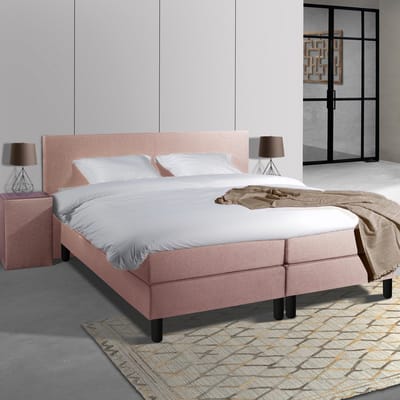 Anno 1588 Comforta Boxspringset - Pocketvering - Oud Roze - 140x200 cm - Inclusief dekbed + 2 kussens