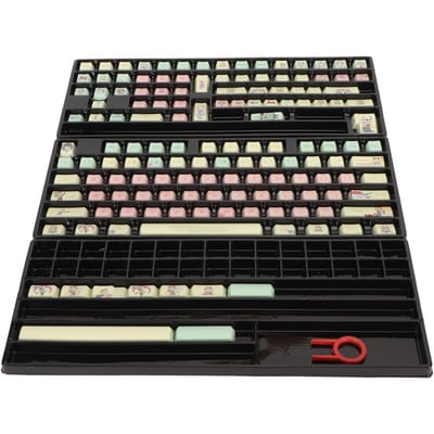 Ensemble de Touches PBT Sublimation Thermique 146 Touches Profil MDA ANSI ISO Ensemble de Touches avec Extracteur de Touches pour