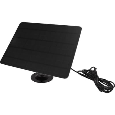 Panneau Générateur d'Énergie Solaire Panneau Alimentation Panneau Étanche pour Voiture Camping-car Maison Caméra de Sécurité Extérieure black