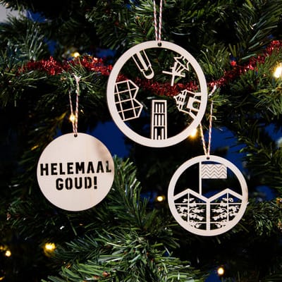 Kerstballen Westland Jouw Favoriete Stad in de Kerstboom City Shapes