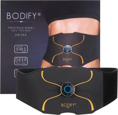 Thijox - EMS Abs Trainer Pro - Effectieve Buikspiertraining voor Mannen en Vrouwen - Spierstimulatie - Spieractivering - Compact en Gebruiksvriendelij
