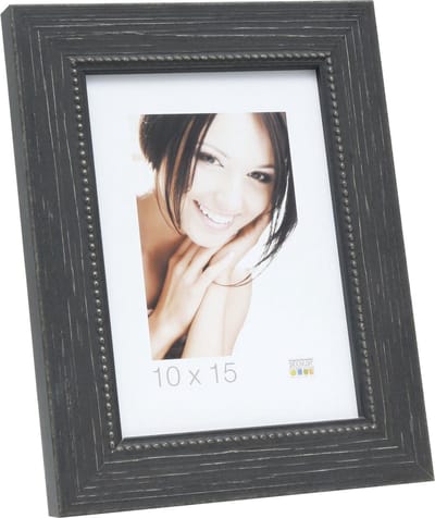 Deknudt Frames fotolijst S46KF2 - zwart - parelbiesje - foto 10x15 cm