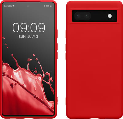 kwmobile telefoonhoesje geschikt voor Google Pixel 6a - Hoesje voor smartphone - Back cover in klassiek rood