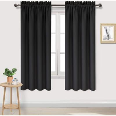 90% Verduisterend Gordijn Voor Woonkamer Voor Slaapkamer Verduisterend Gordijn 1Pcs 100x200cm&Gommets Top(Rings)