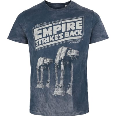 Star Wars - Disney T-shirt - Empire Strikes Back - S tot 4XL - voor Mannen - blauw