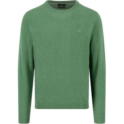 Fynch-Hatton Trui O-Neck Warm Air Cotton Cashmere Dark Fern / male
