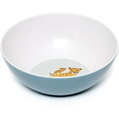 Petit Monkey melamine kom leopard aqua
