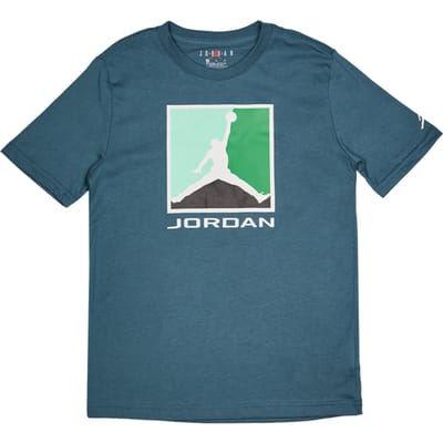 Jordan Brooklyn Gfx Block T-shirts Kinder - Groen - Maat 128 - 137 CM - Katoen Jersey