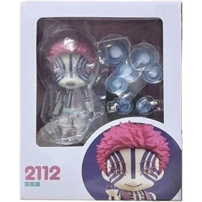 10cm Nendoroid #2112 Akaza Figuur Demon Slayer Anime Actiefiguur Pvc Beweegbaar Verzamelmodel Speelgoed Met Effectonderdelen Speelgoed Cadeaus gray