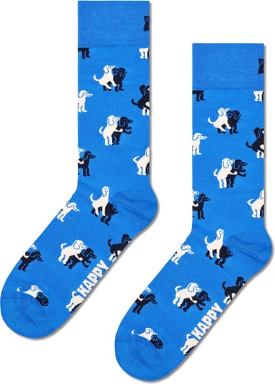 Happy Socks Doggy Style Sock - unisex sokken - blauw - Unisex - Maat: 36 - 40