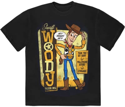 Disney - Toy Story Sheriff Woody Heren Tshirt - S - Zwart