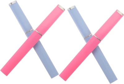 Nagelvijlen Set - Manicure Tools - Nagels Vormgeven - Duurzaam Glas Materiaal - 4 Stuks - Roze Blauw