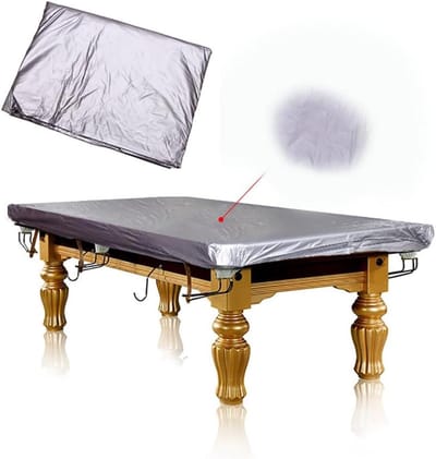 Pooltafelhoes - Beschermhoes Tafel - Tafelonderhoud - Waterdicht en Stofdicht - Meerdere Maten - Zilver