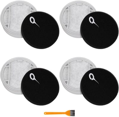 Dailygoods- Vervangingsfilters 4 stuks - HEPA-uitlaatfilter - Vervangingsfilterset voor XC5041/XC5043/XC5141/XC5142/XC5242/XC5243/C5244 - Voor Philips accustofzuigers 5000-serie - Hoogwaardige filtratie - Eenvoudige vervanging - HEPA-filter
