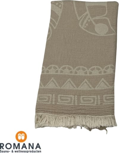 Romana Products Bali Hamamdoek - Baddoek - Strandlaken - Saunalaken 100cm x 180cm - Beige