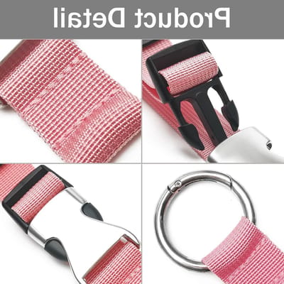 Verstelbare Luggage Straps voor Koffers en Reistassen met Gesp - Ideaal voor Reizen, Bagagebeveiliging en Organisatie (Roze)