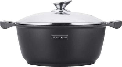 Aluminium Pan 20 cm met Antiaanbaklaag en Siliconen Handgrepen - Geschikt voor Alle Vuurtypes
