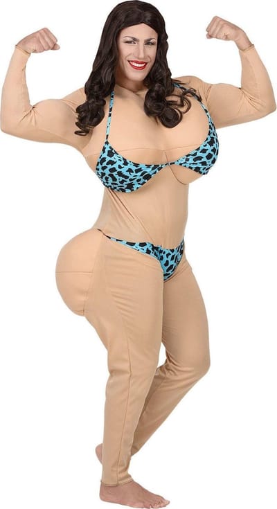 Bikini babe kostuum unisex