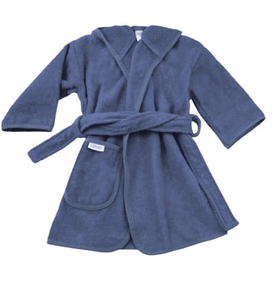 Funnies Badjas Junior Katoen Donker blauw 8-10 Jaar - maat 128 - 134 - 140