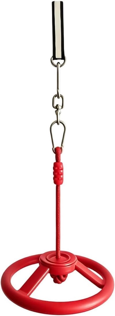 Hinderniswiel - Speeltoestel Wiel - Actief Spelen - 360 Graden Draaibaar - Tot 120 kg - Rood