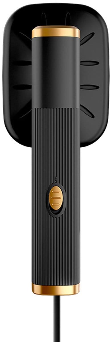 Mini stoomstrijkijzer voor stoffen kleding, droogstrijkmachine, draagbare reisstomer voor kleding, kreukverwijderaar (zwart)