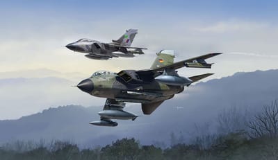 Revell Modelbouwpakket Militaire voertuigen - 63801 Tornado Twin-Pack - 50e verjaardag Panavia Tornado - 2 Straaljagers - Model Set Plastic - 1:72 - Modelbouw