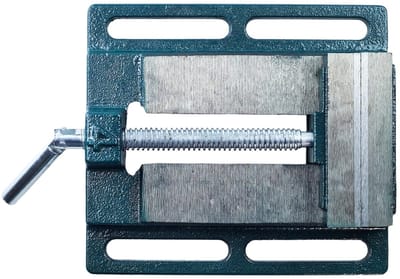 Dailygoods - Machine Vise - 110 mm Clamping Breedte - Stabiele Werkplek - Heavy Duty - Voor Mechanica en Gereedschap - Inclusief Schroefstick