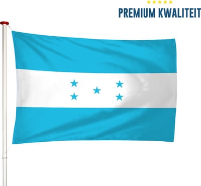 Hondurese Vlag Honduras 100x150cm - Kwaliteitsvlag - Geschikt voor buiten