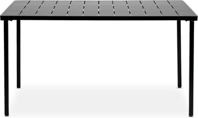 Tuinmeubel Tafel 140x80 cm Zwart Weerbestendig voor 6 Personen - Perfect voor Tuin, Balkon en Terras