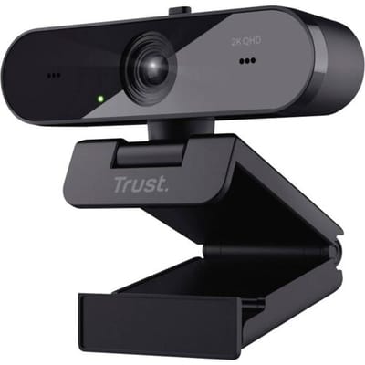 Trust Taxon Webcam - QHD - 2K - Privacy Filter - Zwart - voor Skype, Teams & Zoom